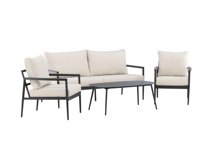 Venture Home Taromina Loungeset Svart Utomhus