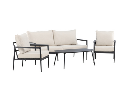 Venture Home Taromina Loungeset Svart Utomhus