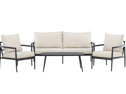 Venture Home Taromina Loungeset Svart Utomhus