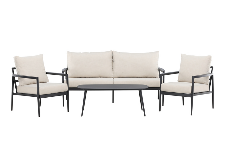 Venture Home Taromina Loungeset Svart Utomhus
