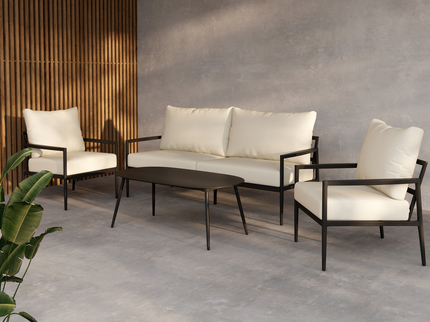 Venture Home Taromina Loungeset Svart Utomhus