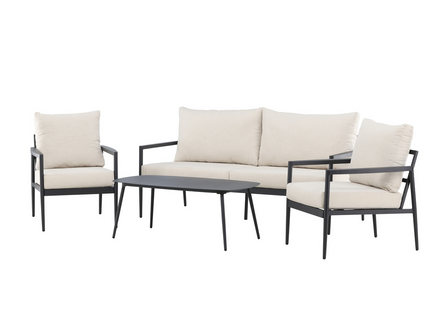 Venture Home Taromina Loungeset Svart Utomhus