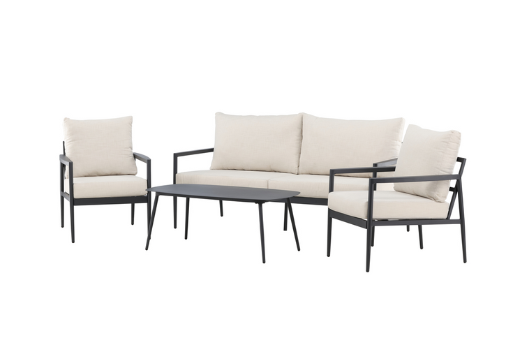 Venture Home Taromina Loungeset Svart Utomhus