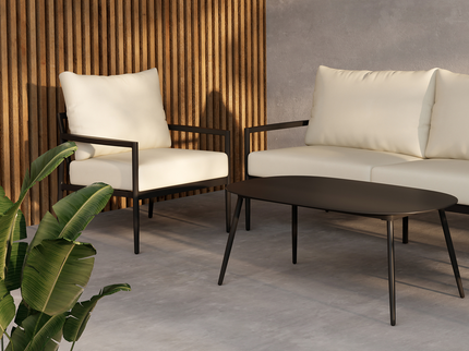 Venture Home Taromina Loungeset Svart Utomhus