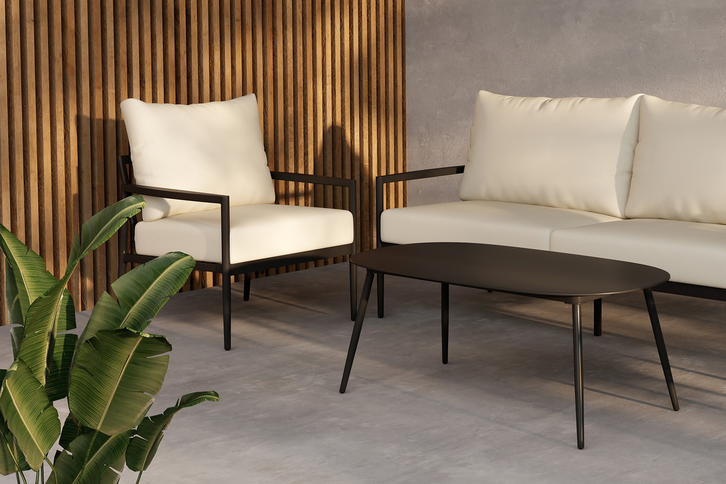 Venture Home Taromina Loungeset Svart Utomhus