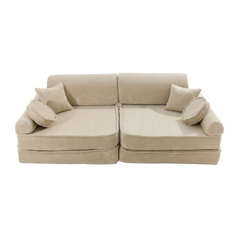 MeowBaby Premium Manchester Barnsoffa Ecru