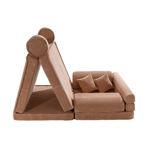 MeowBaby Premium Manchester Barnsoffa Puderrosa