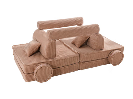 MeowBaby Premium Manchester Barnsoffa Puderrosa