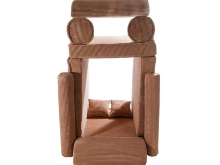 MeowBaby Premium Manchester Barnsoffa Puderrosa