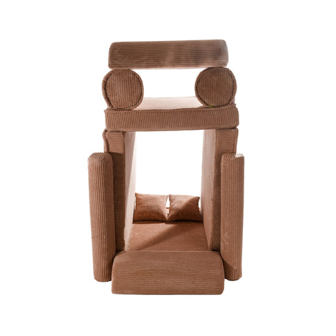 MeowBaby Premium Manchester Barnsoffa Puderrosa
