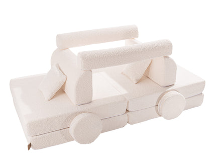 MeowBaby Boucle, Premium Play Soffa, Vit