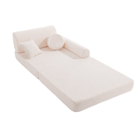 MeowBaby Boucle, Premium Play Soffa, Vit