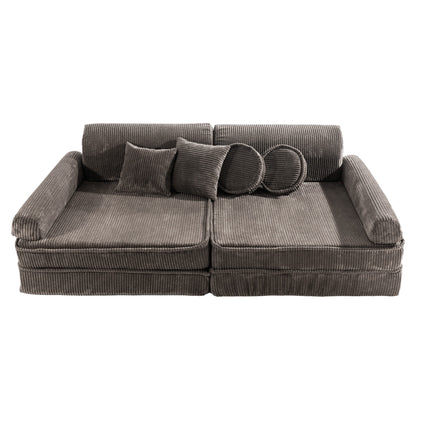 MeowBaby Premium Manchester Barnsoffa Brun
