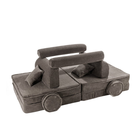 MeowBaby Premium Manchester Barnsoffa Brun