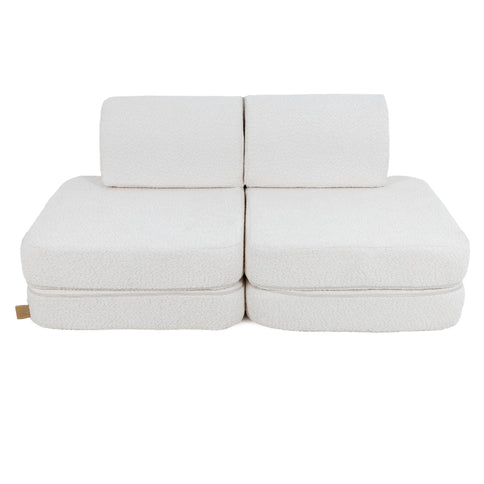 MeowBaby Ficksoffa Basic, Boucle, Vit