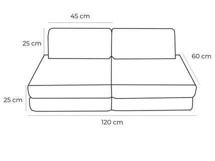 MeowBaby Pocket Sofa Basic Ecru