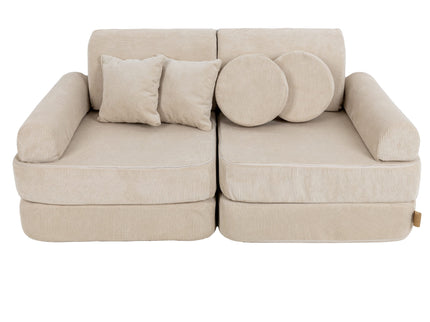 MeowBaby Pocket Sofa Plus Slimcord Ecru