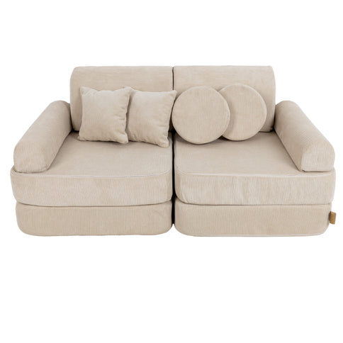 MeowBaby Pocket Sofa Plus Slimcord Ecru