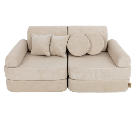 MeowBaby Pocket Sofa Plus Slimcord Ecru