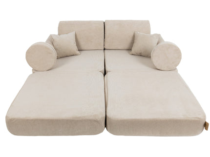 MeowBaby Pocket Sofa Plus Slimcord Ecru
