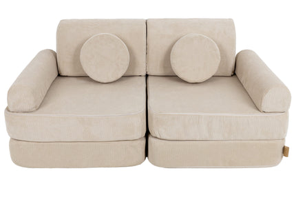 MeowBaby Pocket Sofa Plus Slimcord Ecru