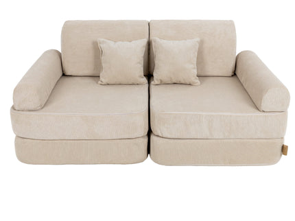 MeowBaby Pocket Sofa Plus Slimcord Ecru