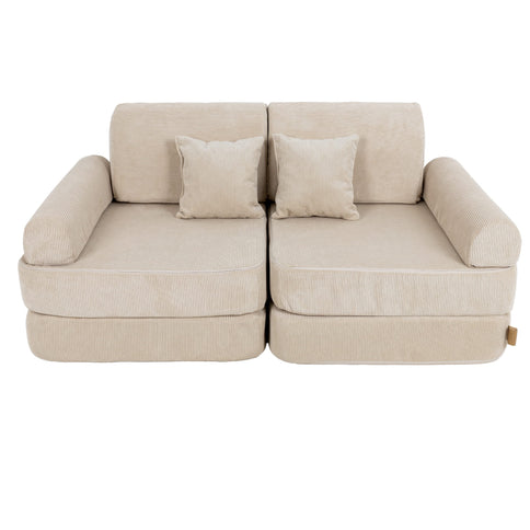 MeowBaby Pocket Sofa Plus Slimcord Ecru