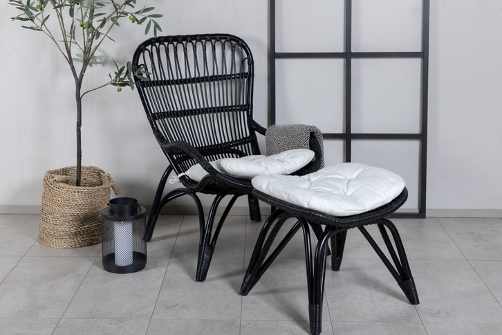 Venture Home Ella Loungefåtölj Svart