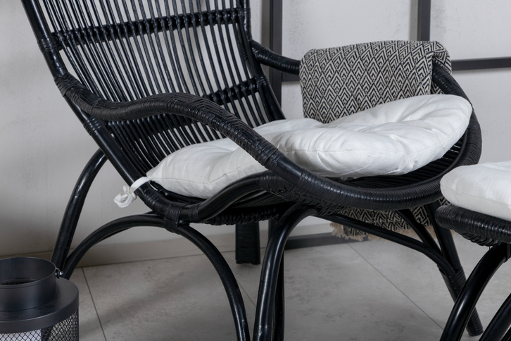 Venture Home Ella Loungefåtölj Svart