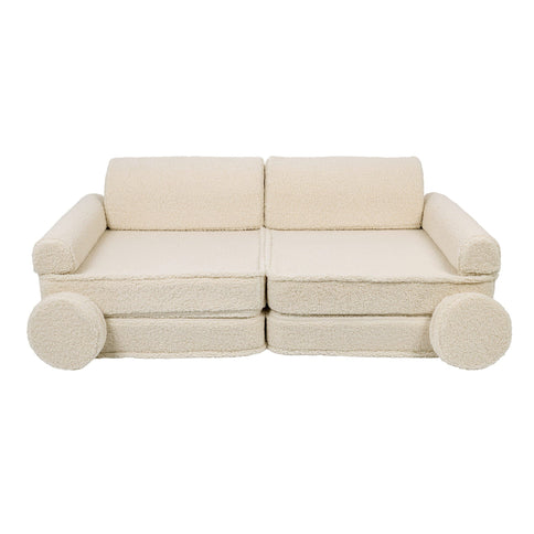 MeowBaby Bearly Premium Sofa, Cream