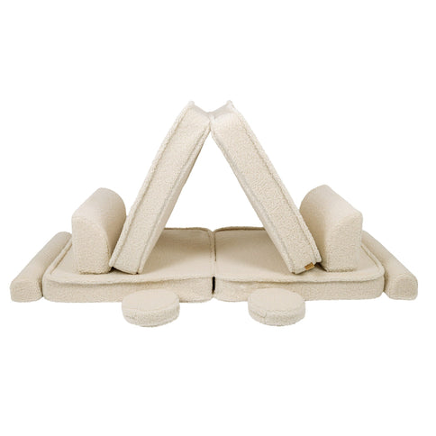 MeowBaby Bearly Premium Sofa, Cream