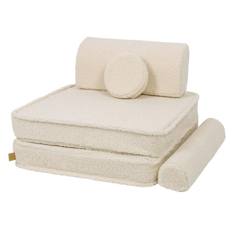 MeowBaby Bearly Premium Sofa, Cream