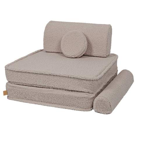 MeowBaby Bearly Premium Soffa, Ljusgrå