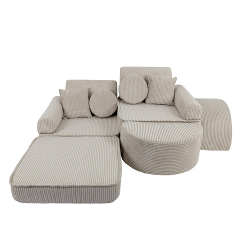 MeowBaby Pocket Sofa Max Ecru
