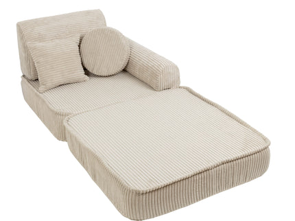 MeowBaby Pocket Sofa Plus Ecru