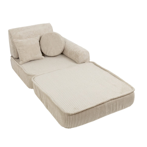 MeowBaby Pocket Sofa Plus Ecru