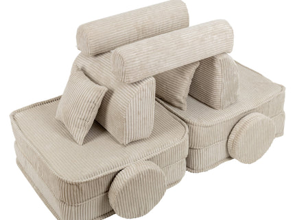 MeowBaby Pocket Sofa Plus Ecru