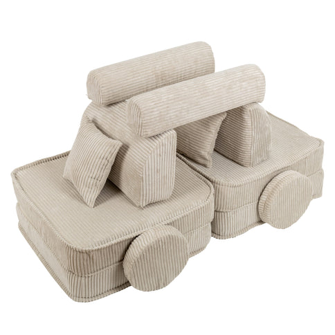 MeowBaby Pocket Sofa Plus Ecru