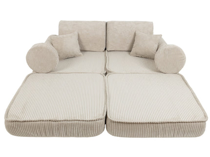 MeowBaby Pocket Sofa Plus Ecru