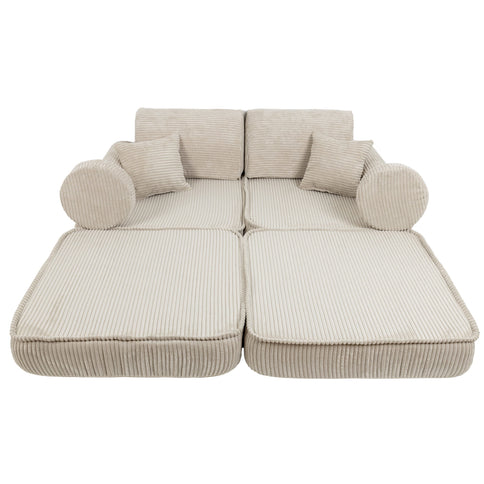 MeowBaby Pocket Sofa Plus Ecru