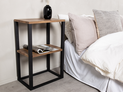 Venture Home Rise Sängbord 70 x 45 x 30 Svart/Brun