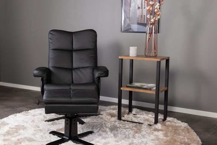 Venture Home Rise Sängbord 70 x 45 x 30 Svart/Brun