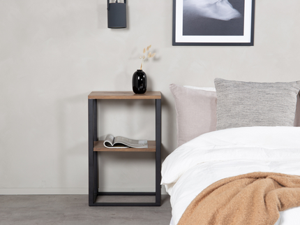 Venture Home Rise Sängbord 70 x 45 x 30 Svart/Brun