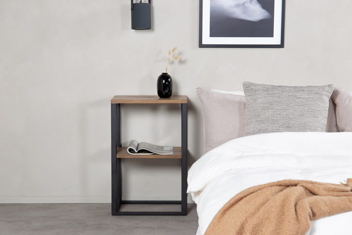Venture Home Rise Sängbord 70 x 45 x 30 Svart/Brun