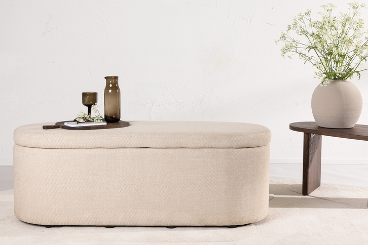 Venture Home Potenza Ottoman 50 x 130 x 47 Off-white