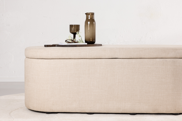 Venture Home Potenza Ottoman 50 x 130 x 47 Off-white