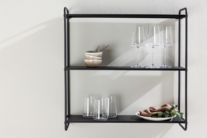 Venture Home Lyon Vägghylla 62 x 63 Svart