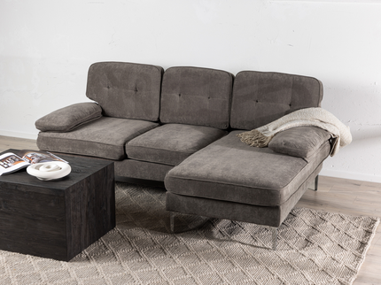 Venture Home Remis 3-Sits Soffa Mörkgrå