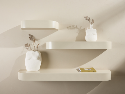 Venture Home Glow Vägghylla Glow 3-pack Beige