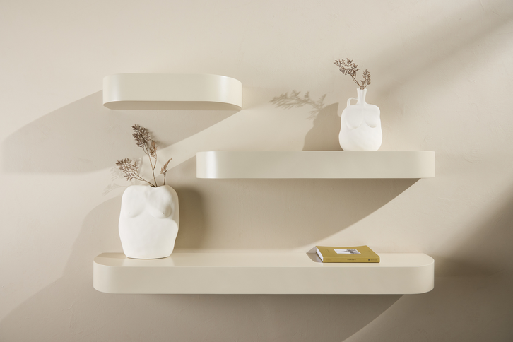 Venture Home Glow Vägghylla Glow 3-pack Beige